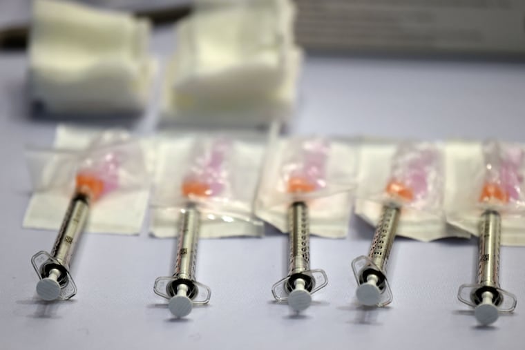 Doses of the Moderna COVID-19 vaccine.