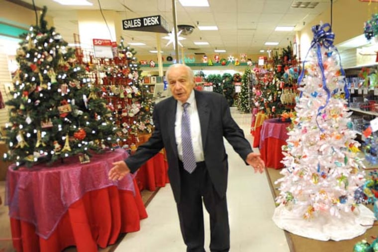 President and CEO Al Boscov is shown at this headquarters store Boscov's East with just rolled out Christmas decorations Thursday, Oct. 23, 2014 in Reading, Pa. (Philadelphia Inquirer/Bradley C Bower)
