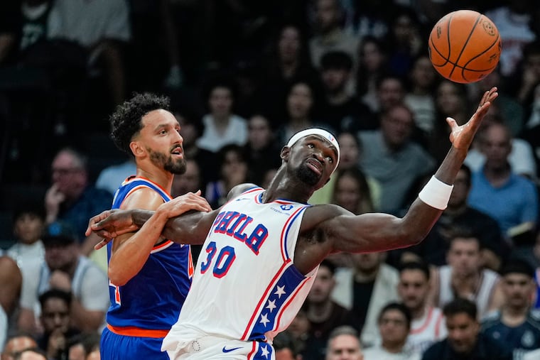 Sixers center Adem Bona is in a close battle to earn the backup spot behind Joel Embiid.