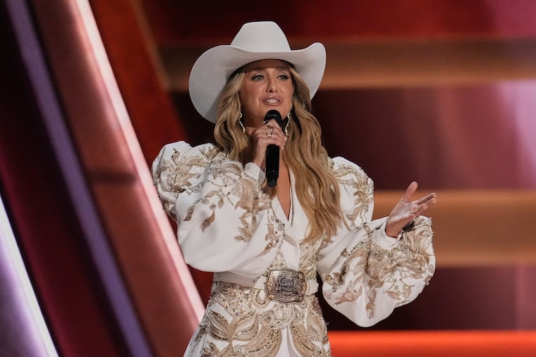 Lainey Wilson during the 59th Annual Country Music Association Awards on Wednesday, Nov. 19, 2025, at Bridgestone Arena in Nashville, Tenn. The country singer's new duet with the late Bing Crosby is "Let It Snow! Let It Snow! Let It Snow!"
