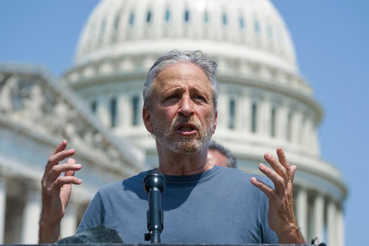 Jon Stewart at the U.S. Capitol in 2021.