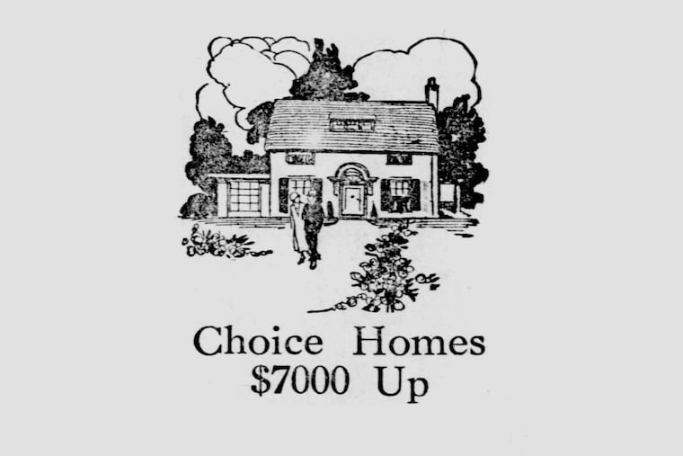 An illustration from an ad that was featured in The Philadelphia Inquirer in 1925.