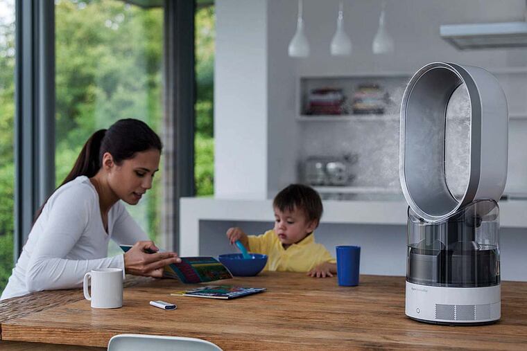 The humidifier is modern-looking and quiet, and claims a 99.9% bacteria-free mist output.