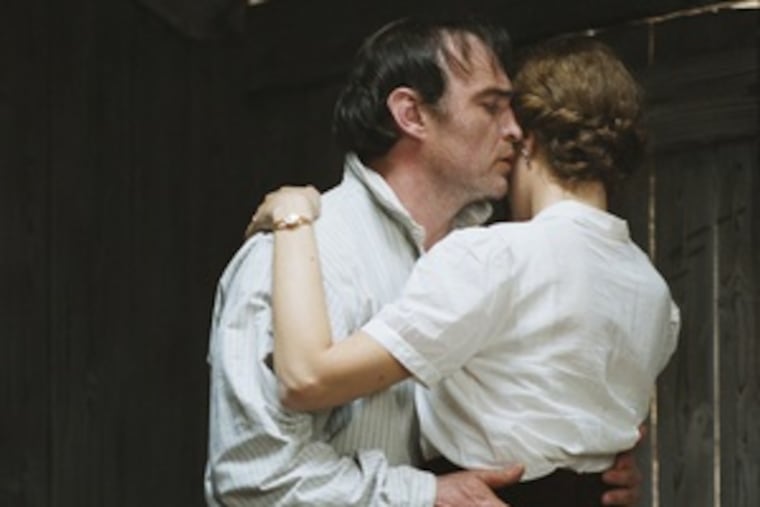 Marina Hands (Lady Chatterley) and her lover, Jean-Louis Coulloc'h, embrace an intimacy that eventually moves well beyond sexual desire.