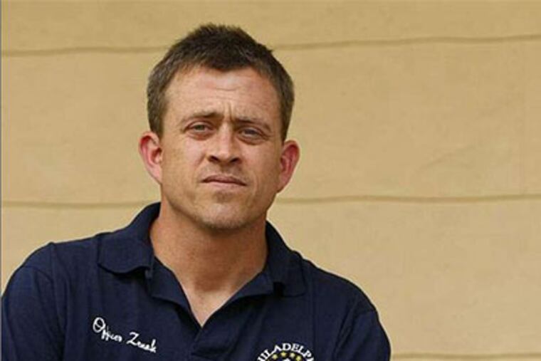 Officer Paul Zenak , who was reprimanded after complaining, has not returned to work since filing a whistle-blower suit.