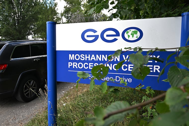 The Moshannon Valley Processing Center outside Philipsburg Sunday, Aug. 24, 2025. The for-profit prison corporation GEO Group runs the ICE detention center set to expand under President Trump.