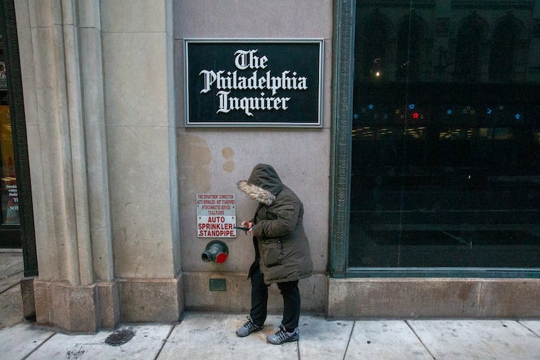 Exterior photograph of the offices of The Philadelphia Inquirer at 801 Market St. in Center City. The newspaper has received $10 million from the federal Paycheck Protection Program.