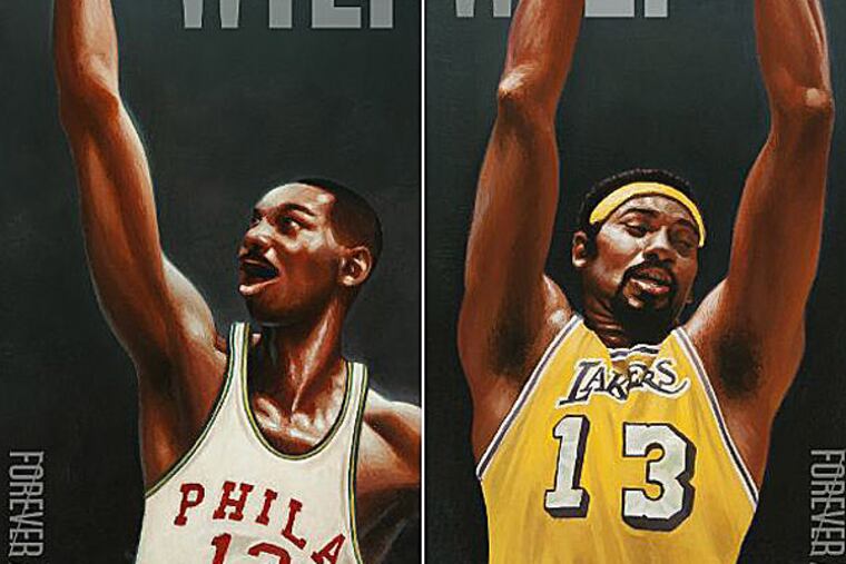 Two new stamps will be issed in honor of basketball great Wilt Chamberlain.