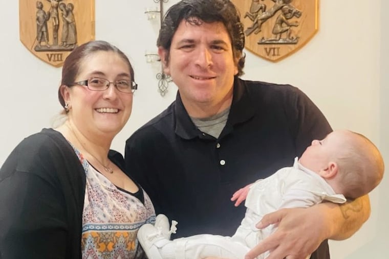 Janelle and Matt with Gabriel