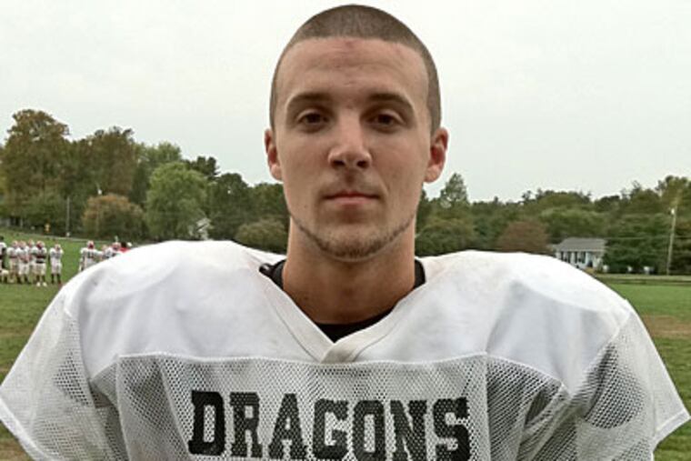 Kingsway quarterback Tyler Barnholt will lead his team against Clearview on Thanksgiving eve. (Phil Anastasia/Staff)