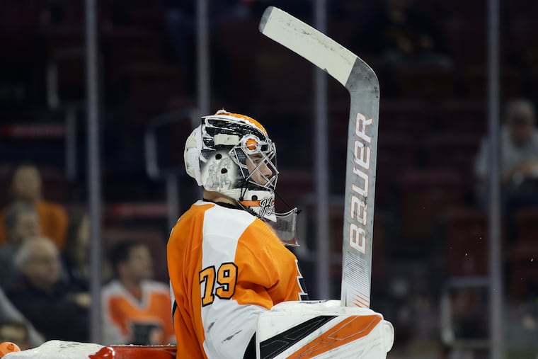 Carter Hart, the Flyers' top goalie prospect, will begin his professional career in the AHL with the Lehigh Valley Phantoms.