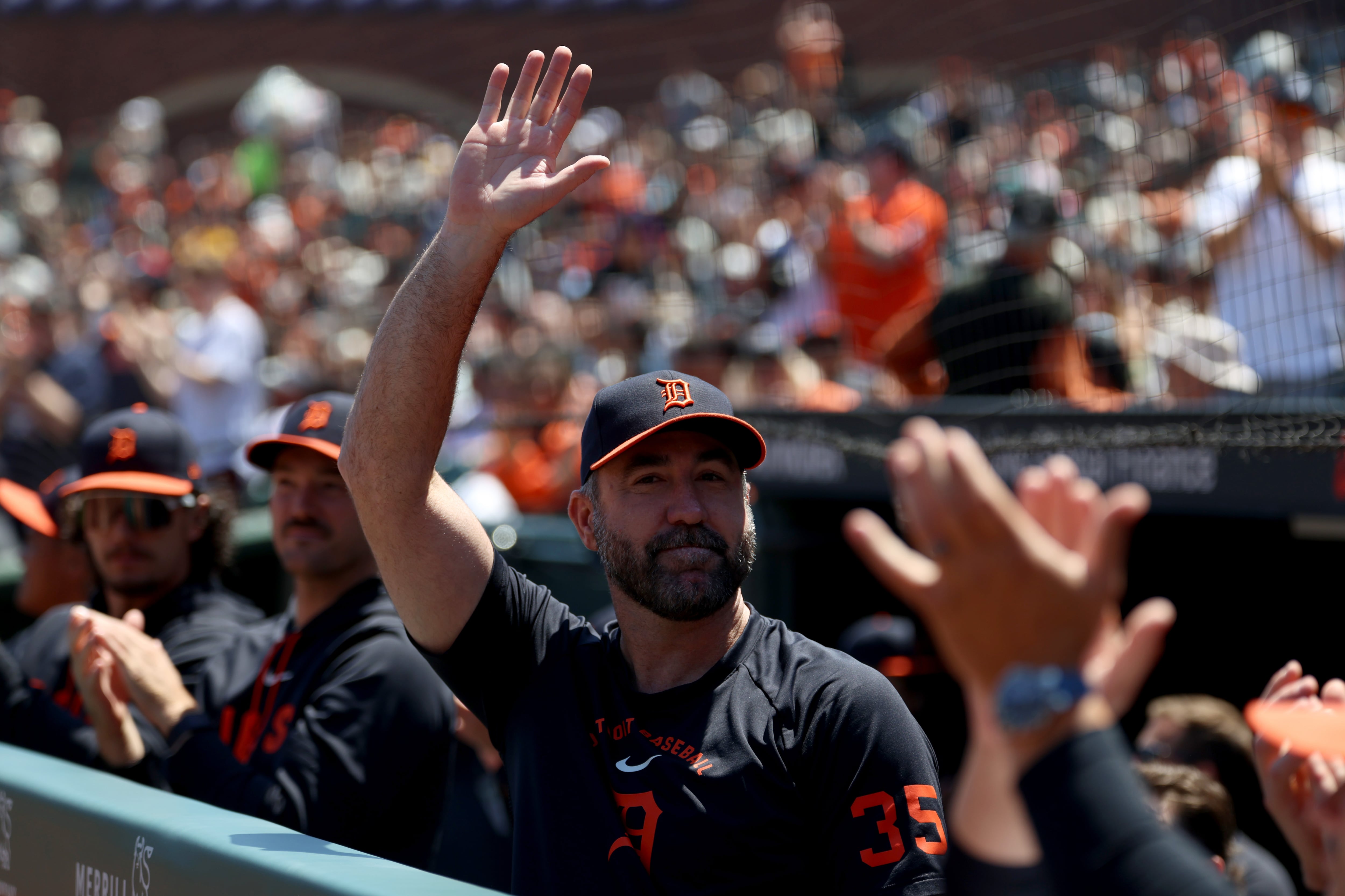 Justin Verlander makes progress toward pitching perhaps 1 more time in 2 weeks for Tigers