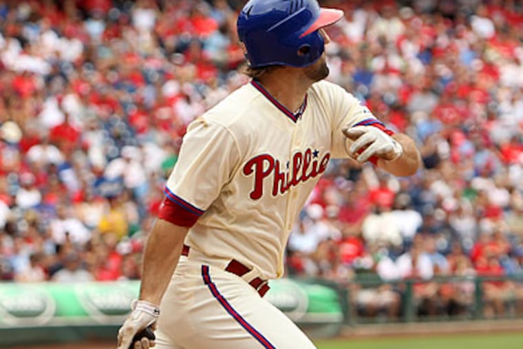 Before Sunday, Jason Pridie had taken just two major-league at-bats this season. (Ron Cortes/Staff Photographer)