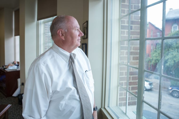Rick Bloomingdale, leader of Pennsylvania AFL-CIO, in his office in Harrisburg.