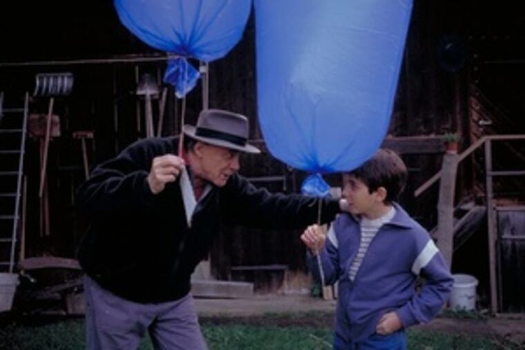 Fabrizio Borsani, here with his grandfather (Bruno Ganz), plays the 6-year-old Vitus, on an escape to the furniture-maker's rural home.
