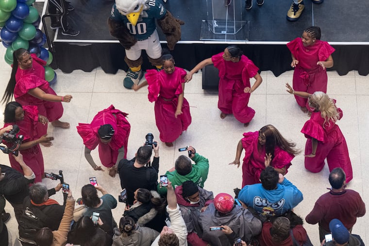 As Philly gets its hype on for the 2026 FIFA World Cup, the U.S. Department of Transportation announced $8.47 million to help SEPTA and other area transit agencies transport the crowd of fans expected. Here, international drummers and dancers perform during a rally Tuesday marking the 100-day countdown until games open here.