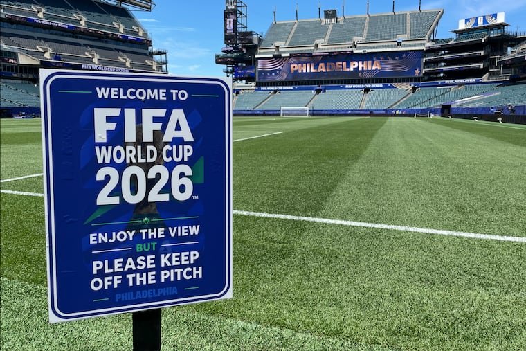 Lincoln Financial Field, known as “Philadelphia Stadium” is all set ahead of the start of Sunday’s World Cup opener in Philadelphia between the Ivory Coast and Ecuador.