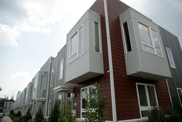Ingersoll Commons, a group of 10 affordable homes, was recently completed at 16th and Master in North Philadelphia.