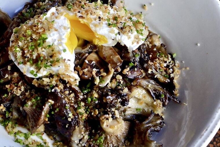 Sauteed mushrooms at Slow Hand.