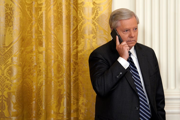 U.S. Sen. Lindsey Graham, R-S.C., at the White House in March.