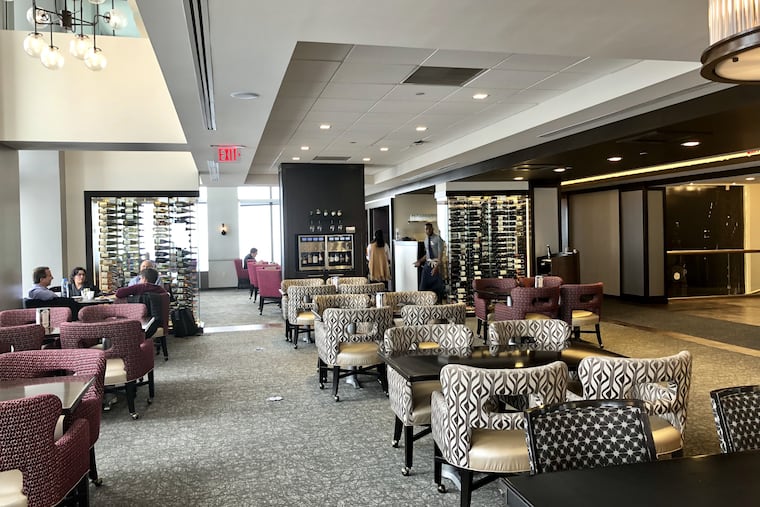 The main dining room at the Pyramid Club.