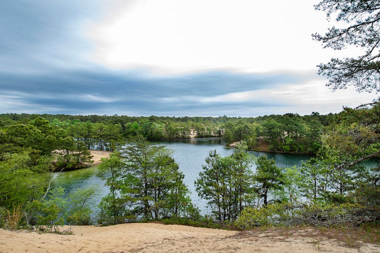 Menantico Ponds are shown in Millville, N.J. Friday, May, 28, 2021. The NJ State Department of Environmental Projection has decided to close popular swimming holes in the NJ Pinelands.
