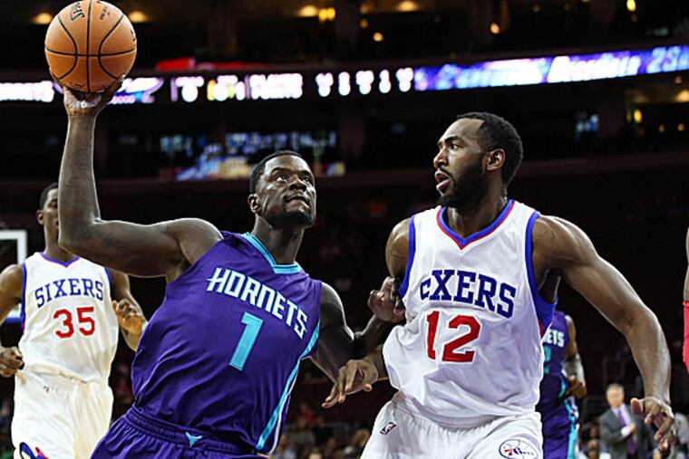 76ers forward Luc Richard Mbah a Moute. (Bill Streicher/USA Today Sports)