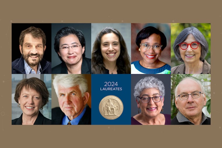 The Franklin Institute announced nine winners of its annual awards in science and business on Tuesday. Top row, left to right: David A. Weitz, Lisa Su, Gabriela S. Schlau-Cohen, Paula T. Hammond, Janet F. Werker. Bottom row, left to right: Mary C. Boyce, Robert M. Metcalfe, Joanne Chory, Paul D. N. Hebert.