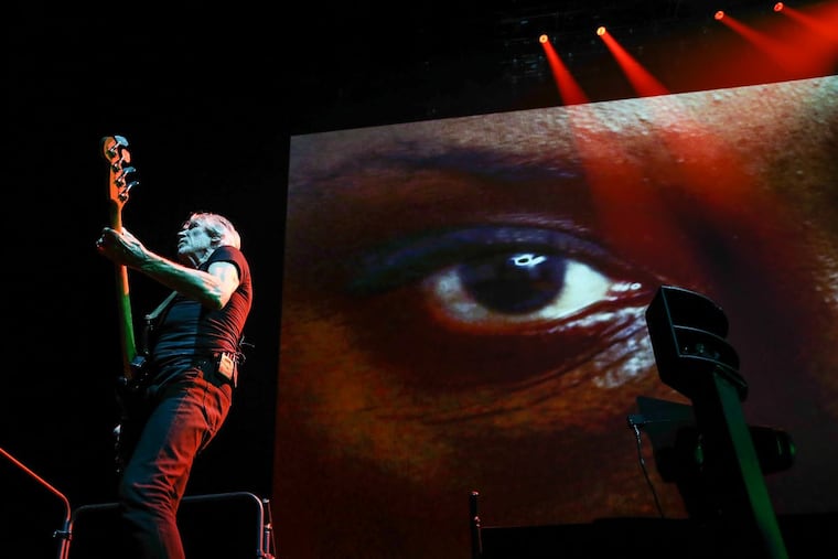 Roger Waters and his Us + Them tour kicked off a three-night stand at the Wells Fargo Center.