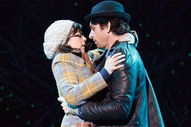 On Broadway, Andy Karl has the Stallone role and Margo Seibert stands in for Talia Shire as love interest Adrian.