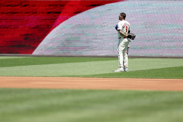 Nick Castellanos has started more games than any outfielder in baseball since 2017. Lately, though, he has been a part-time player for the Phillies.