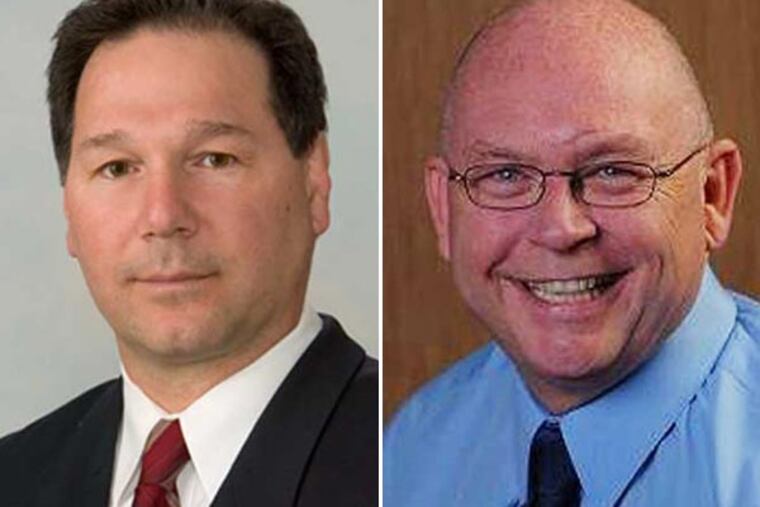 Gloucester County Sheriff Carmel Morina and Camden County Sheriff Charles Billingham.