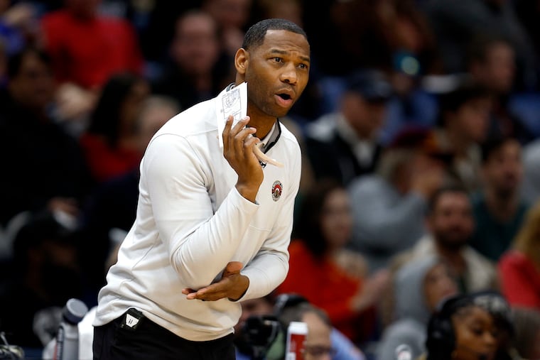 New Orleans Pelicans coach Willie Green looks on during a game against the Golden State Warriors in New Orleans at Smoothie King Center.