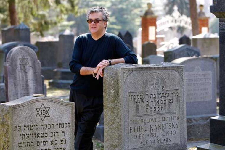 Executive Director of the Jewish Federation of Cumberland County Kirk Wisemayer photographed in the Alliance Cemetery on March 9, 2009. The group he represents wants to move old and abandoned synagogues into the area around the cemetery. They also plan to restore the old Bayuk home. The plan would create an attraction for tourists.