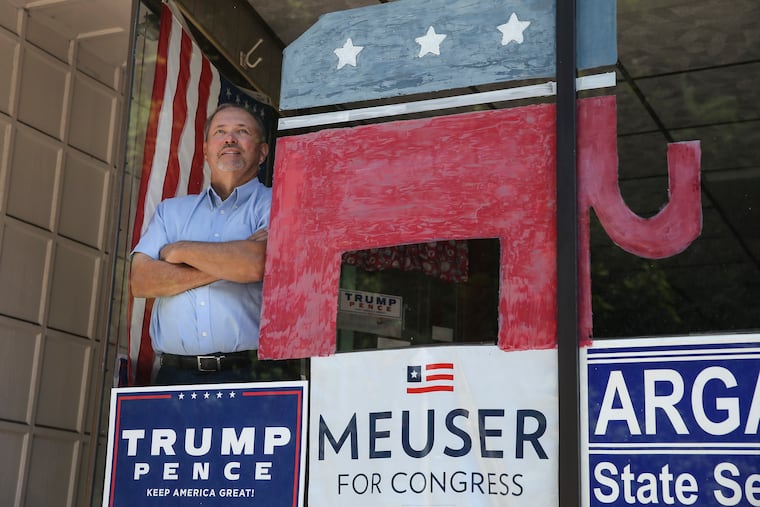 Howard Merrick is the GOP chairman in Schuylkill County. Merrick is at GOP headquarters in Pottsville, Monday, July 20, 2020
