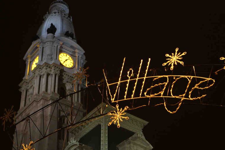 The sign at Dilworth Plaza heralded a "Village" without a trace of "Christmas" after the market's operator decided on the alteration. The attempt at inclusiveness drew an outcry. The full name should be back on Thursday.