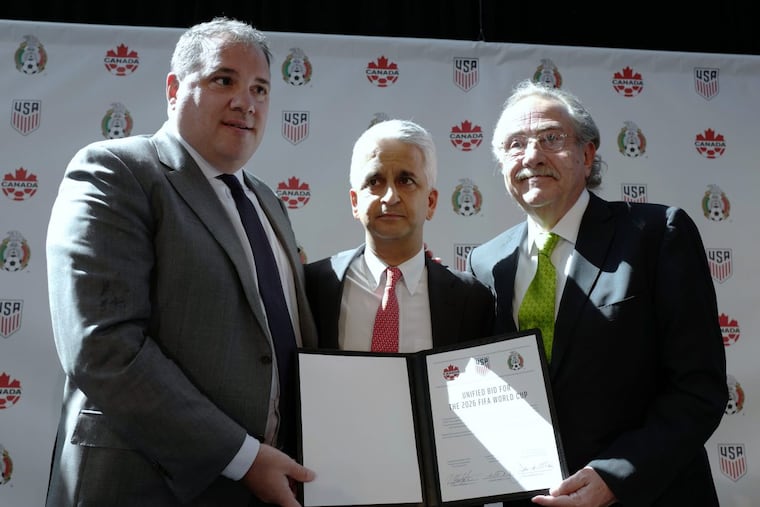 The United States, Canada and Mexico have put together a joint bid to host the 2026 FIFA World Cup soccer tournament.
