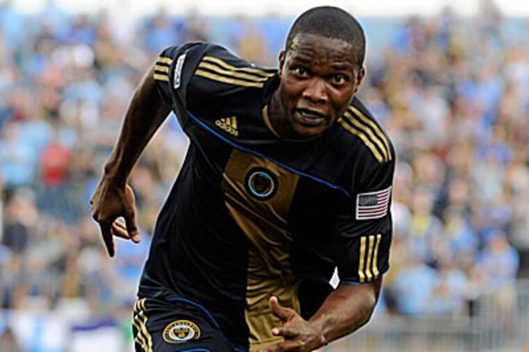 Forward Danny Mwanga was traded from the Union to the Portland Timbers. (Barbara Johnston/AP)