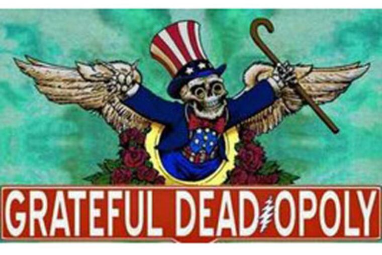 Grateful Dead-Opoly, styles after the Monopoly board game, is replete with references to the band's heyday.