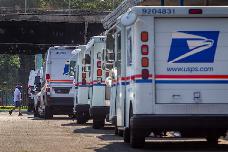 Outside the post office at South 25th Street and West Snyder Avenue in South Philadelphia in 2020.