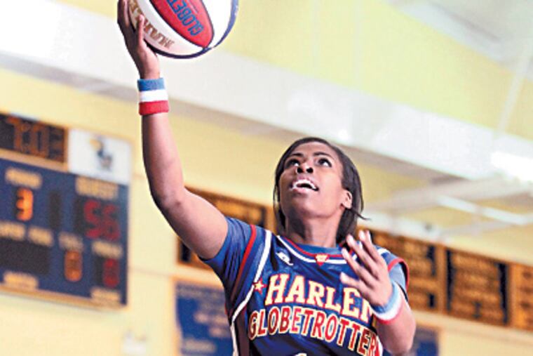 The team's first woman player in a generation - Fatima "TNT" Maddox, a graduate and former star of Temple University.