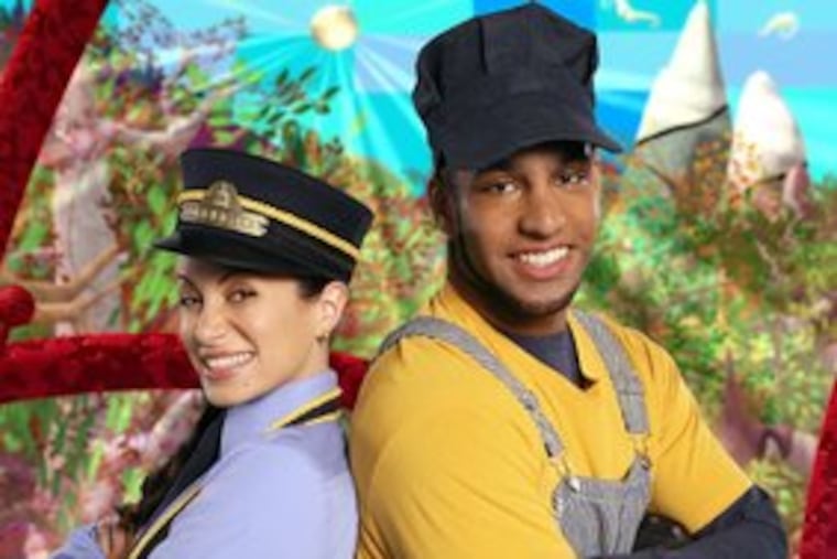 Genevieve Goings and Constantine "DC" Abramson bring "Choo-Choo Soul" from Playhouse Disney to Wilmington on Sunday.