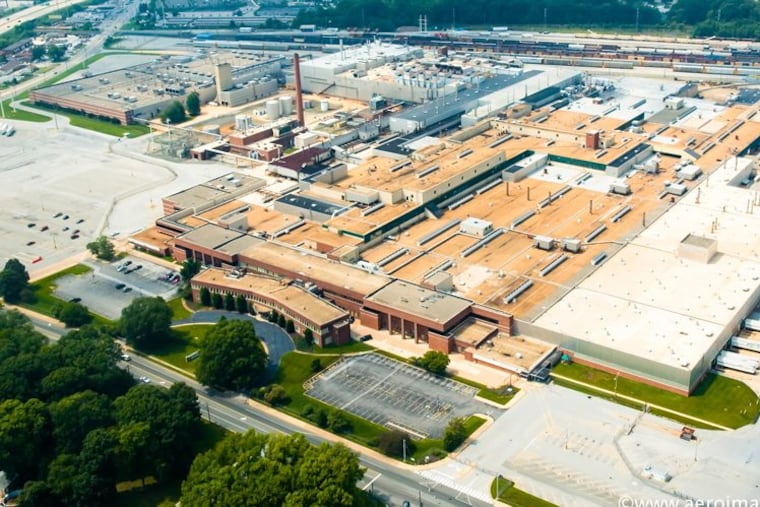 Harvey Hanna, who has turned a string of Delaware River industrial sites into warehouse and light-manufacturing centers, leveled the former GM complex seen above after buying the entire 142-acre site last year.