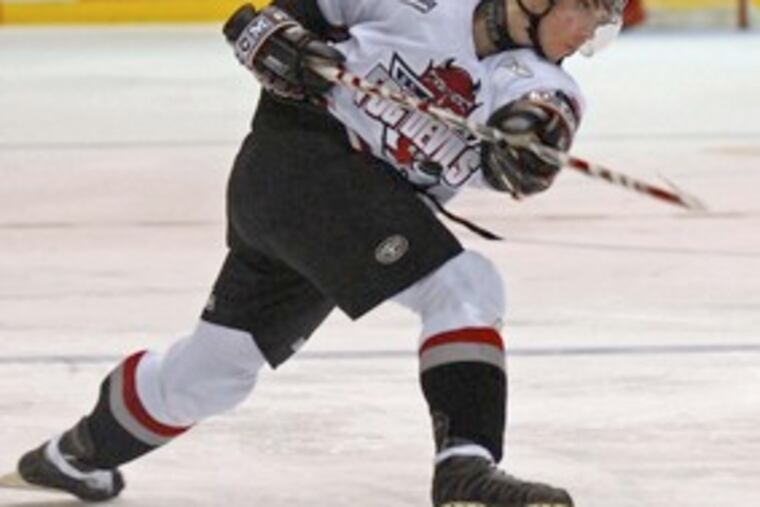 T.J. Brennan, of Moorestown, N.J., scored 16 goals in the Quebec Major Junior Hockey League.