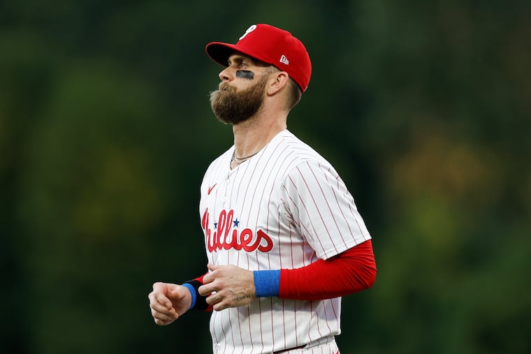 Phillies first baseman Bryce Harper did not seem to respond well to a public challenge from Dave Dombrowski.