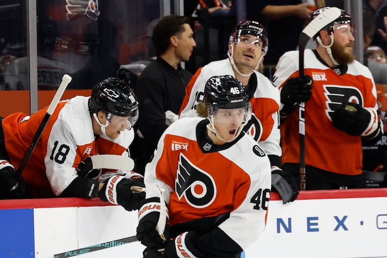 Flyers forward Trevor Zegras has rediscovered his joy for the game since joining the Flyers this offseason.