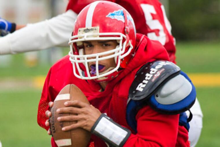 Pennsauken quarterback Manny Cortez has passed for 1,340 yards and 18 touchdowns. (David M Warren/Staff Photographer)