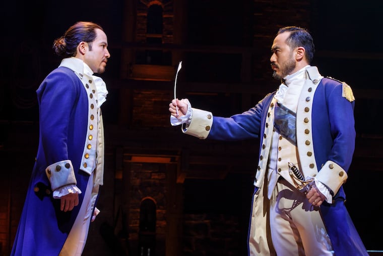 Joseph Morales and Marcus Choi from the Hamilton National Tour.