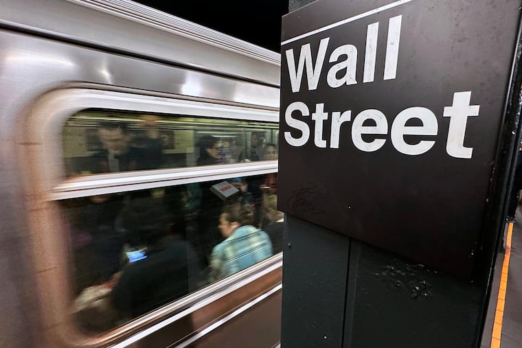 A train arrives at a Wall Street subway station in New York's Financial District on Nov. 5, 2024.