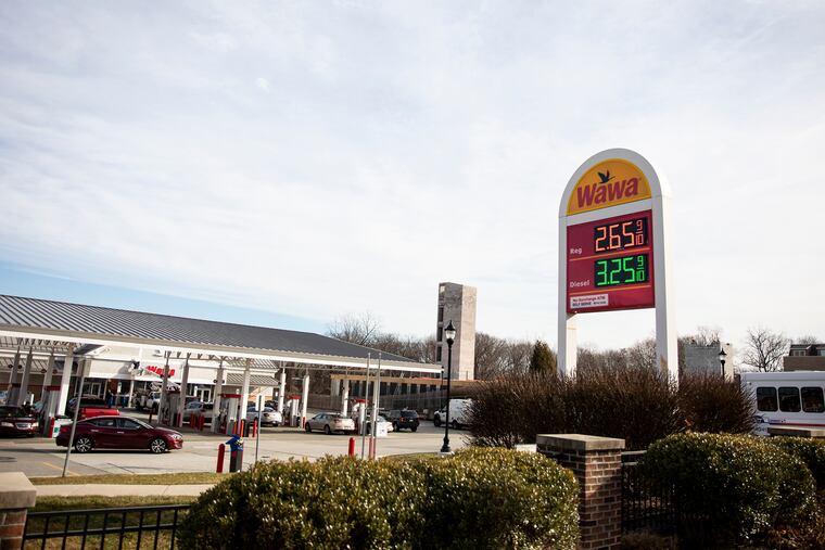 People fill up on gas at Wawa on 6701 Ridge Ave., in Philadelphia on Thursday, Jan. 2, 2020. Wawa had a massive data breach that exposed the payment card information of customers for nearly nine months in 2019.